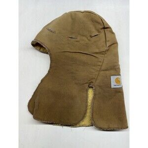 Vintage Carhartt Trapper Hat Duck Canvas Shearling Fleece Hood Union HF 116